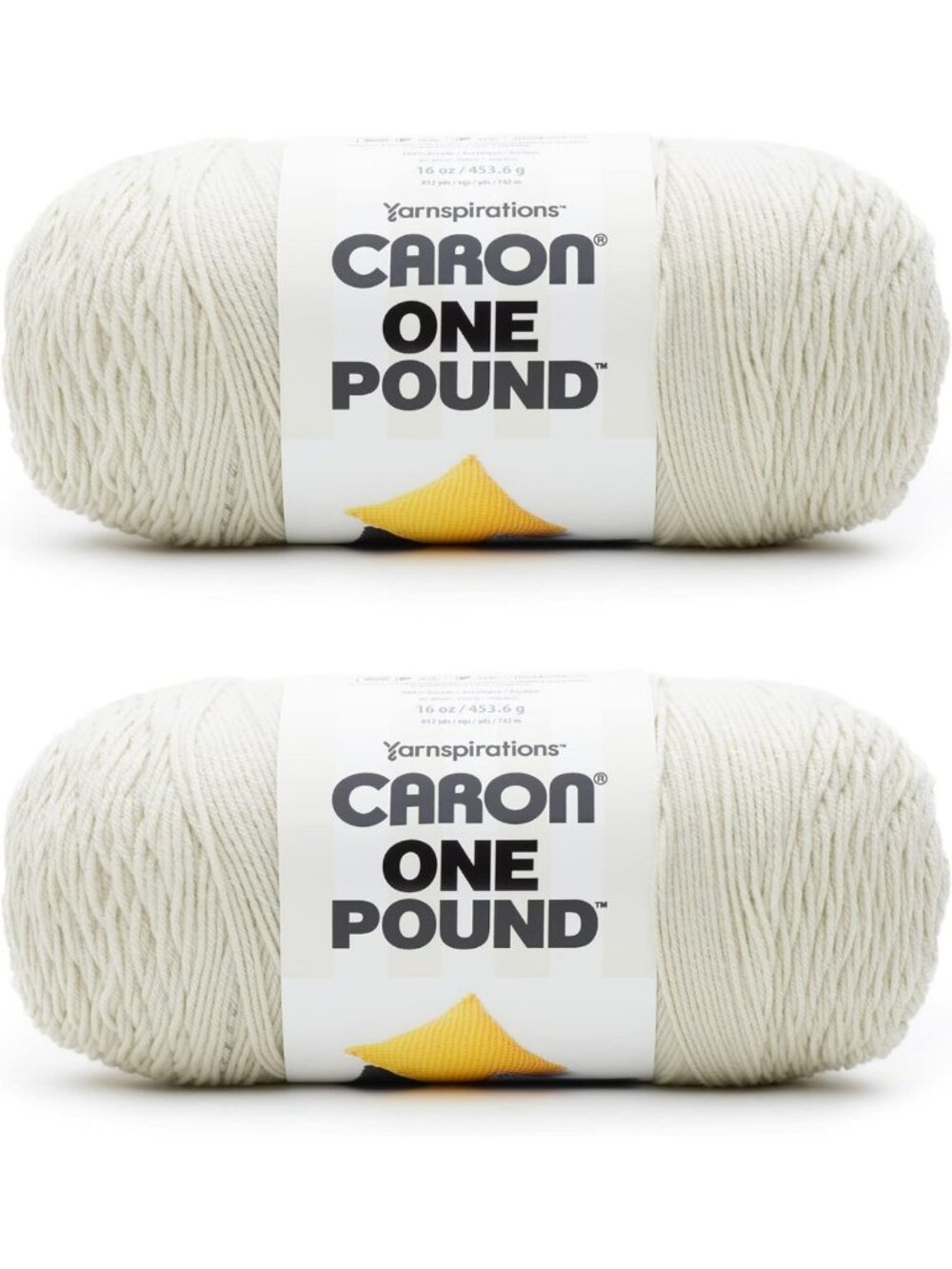 Soft Off White Yarn for Crocheting & Knitting - 2-Pack, Ideal for Crafts & DIY
